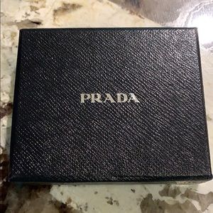 Prada Leather wallet-Black 100% Authentic